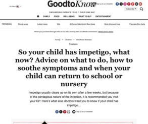 Good to know dermatology